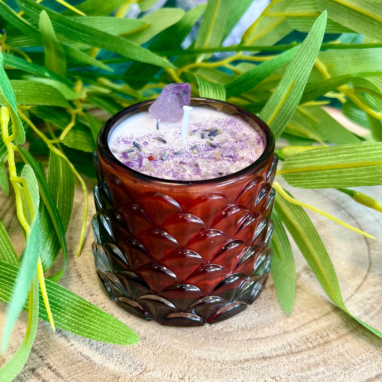 Edelsteinkerze PURPLE HAZE