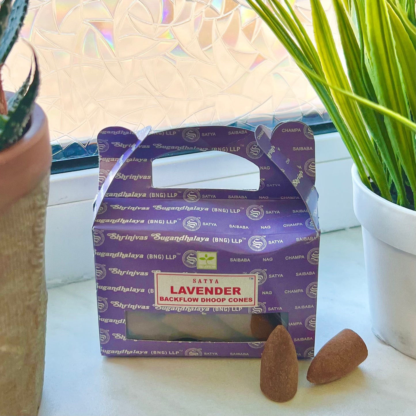 Rückfluss Räucherkegel Satya "Lavender"
